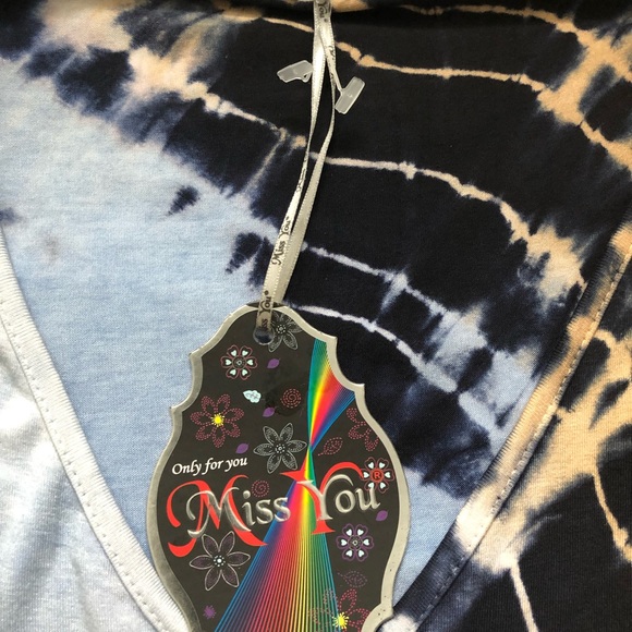 Plus Size Women’s Dress Multi silver decoration tie-dye adjustable shoulders - Picture 8 of 11